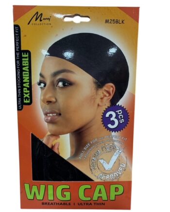 Murry 3 Bonnet Marron Clair Wig Cap Color noir M25Lblk