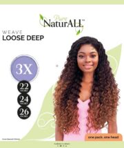 NATURALL Tissage  3PCS WVE : LOOSE DEEP 22/24/26